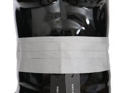 Dolce & Gabbana Grauer Herren-Taillengürtel 100% Seide Kummerbund
