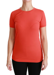 Dolce & Gabbana Rood Ronde hals Korte mouwen T-shirt Katoenen top