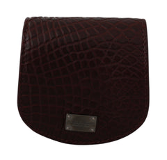 Dolce & Gabbana Braunes Kondom-Etui aus Exotischem Leder