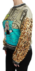Dolce & Gabbana Year of the Pig Sequined Top Sweater