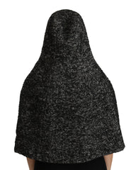 Dolce & Gabbana Gray Tweet Wool Kaftan Jacket Coat Top