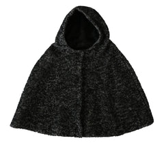 Dolce & Gabbana Gray Tweet Wool Kaftan Jacket Coat Top