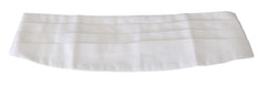 Dolce & Gabbana Weiß Herren Taillengürtel Baumwolle Kummerbund