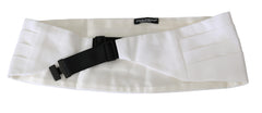 Dolce & Gabbana Weiß Herren Taillengürtel Baumwolle Kummerbund