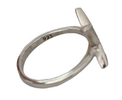 Nialaya Damenring "Clear CZ Star" aus 925er Silber