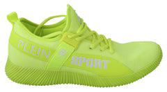 Philipp Plein Grüne CARTER Logo High-Top Sneakers Schuhe