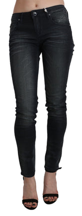 Acht Blue Washed Low Waist Skinny Jeans