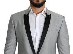Dolce & Gabbana Hellgrauer Einreihiger SARTORIA Blazer
