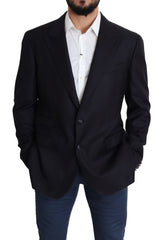 Dolce & Gabbana Schwarzer Blazer aus Wolle mit einer Knopfleiste Modell NAPOLI