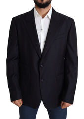 Dolce & Gabbana Schwarzer Blazer aus Wolle mit einer Knopfleiste Modell NAPOLI