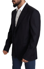 Dolce & Gabbana Schwarzer Blazer aus Wolle mit einer Knopfleiste Modell NAPOLI