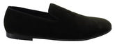 Dolce & Gabbana Grüne Samt-Slipper für Herren