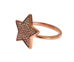 Nialaya Damen Ring Klarer Zirkonia Stern 925 Silber