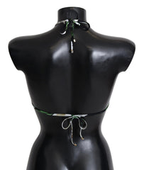 Dolce & Gabbana Neckholder-Bikinioberteil mit mehrfarbigem Blumenprint