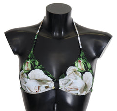 Dolce & Gabbana Neckholder-Bikinioberteil mit mehrfarbigem Blumenprint