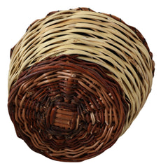 Dolce & Gabbana Beige Holz Korb Rattan Korbtasche Tragetasche