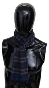 Missoni Meerkleurige Gestreepte Unisex Nekwarmer Sjaal van Wol