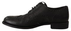Dolce & Gabbana Schwarze Oxford-Brogues aus Leder
