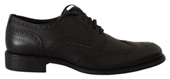 Dolce & Gabbana Schwarze Oxford-Brogues aus Leder