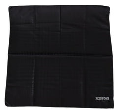 Missoni Schwarzer Unisex-Strickschal aus Wolle