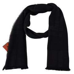 Missoni Schwarz 100% Wolle Unisex Neck Wrap Schal
