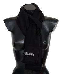 Missoni Schwarz 100% Wolle Unisex Neck Wrap Schal
