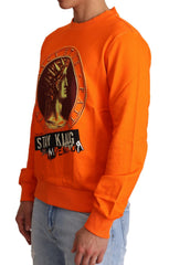 Dolce & Gabbana Orange King Caesar Baumwollpullover
