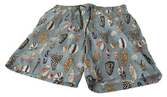 Dolce & Gabbana Badehose mit blauen Muscheln