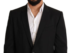 Dolce & Gabbana Schwarze gestreifte MARTINI Jackett Blazer