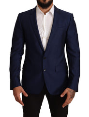Dolce & Gabbana Navy Blue Slim Fit Jacke MARTINI Blazer