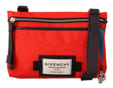 Givenchy Rode Polyamide Downtown Platte Crossbodytas