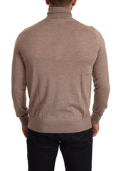 Dolce & Gabbana Brauner Rollkragenpullover aus Kaschmir