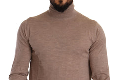 Dolce & Gabbana Brauner Rollkragenpullover aus Kaschmir