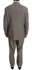 Fendi Brown Wool Regular Single Breasted Suit
