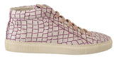 HIDE & JACK White Bordeaux Leder Freizeit-Sneaker Schnürschuhe