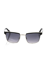 Frankie Morello Zwart Metallic Vezel Heren Zonnebril