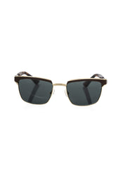 Frankie Morello Bruin Metallic Heren Zonnebril