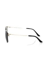 Frankie Morello Schwarze Metallicfaser-Herrensonnenbrille