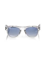 Frankie Morello Weiße Acetat-Sonnenbrille für Herren