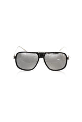 Frankie Morello Zwart Metallic Vezel Heren Zonnebril