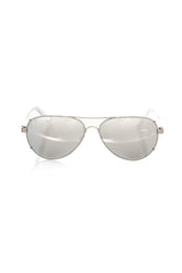 Frankie Morello Zilver Metallic Vezel Heren Zonnebril