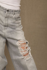 Don The Fuller Grau Baumwolljeans & -hose