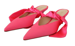 GIA COUTURE Rosa Leder Schnür-Kitten-Heels Pumps Schuhe