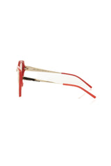 Frankie Morello Rote Acetat Damen-Fassung