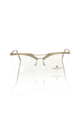Frankie Morello Braune Metallische Damen Brillenfassung