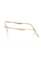 Frankie Morello Braune Metallische Damen Brillenfassung