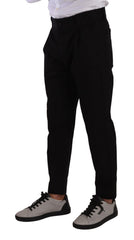 Dolce & Gabbana Schwarze Chino-Jeans aus Baumwoll-Stretch