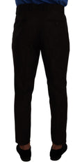 Dolce & Gabbana Bordeaux Herren Skinny Wollhose