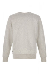 Hugo Boss Grau Baumwolle Logo Details Sweatshirt