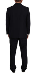 Domenico Tagliente Blue Polyester Single Breasted Formal Suit